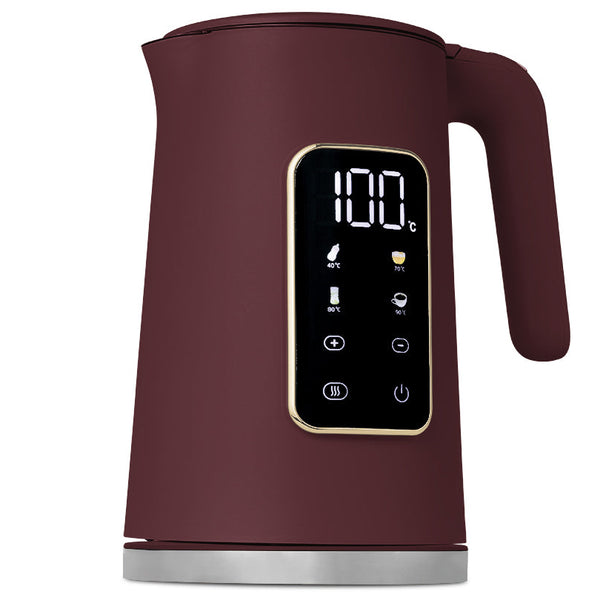 BerlingerHaus Wasserkocher Digital Matt Bordeaux - Temperatureinstellung - 1,7 Liter - 2200W