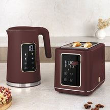 BerlingerHaus Wasserkocher Digital Matt Bordeaux - Temperatureinstellung - 1,7 Liter - 2200W