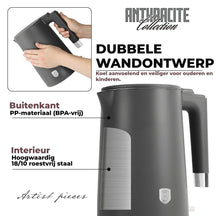 BerlingerHaus Wasserkocher Doppelwandig Matt Anthrazit - 1,7 Liter - 1800W