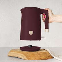 BerlingerHaus Wasserkocher Doppelwandig Matt Bordeaux - 1,7 Liter - 1800W
