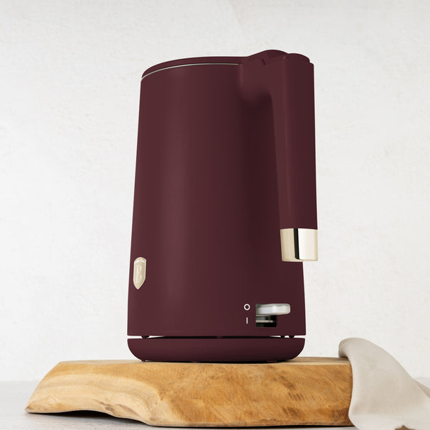 BerlingerHaus Wasserkocher Doppelwandig Matt Bordeaux - 1,7 Liter - 1800W