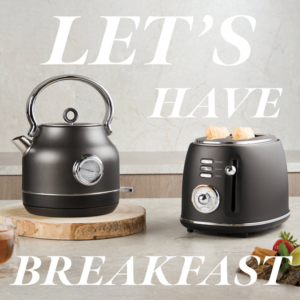 BerlingerHaus Wasserkocher Matt Antrazit - mit Thermometer - 1,7 Liter - 2200W