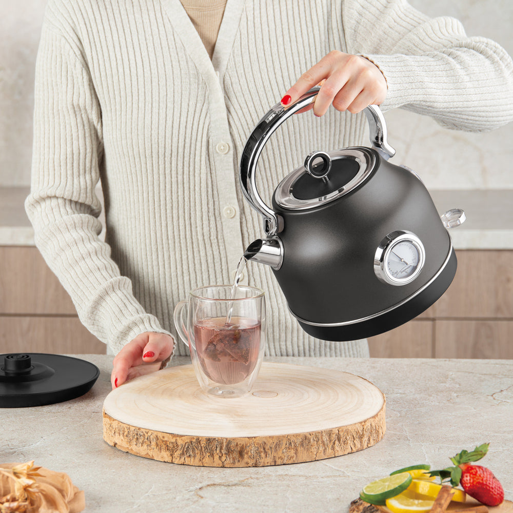 BerlingerHaus Wasserkocher Matt Antrazit - mit Thermometer - 1,7 Liter - 2200W