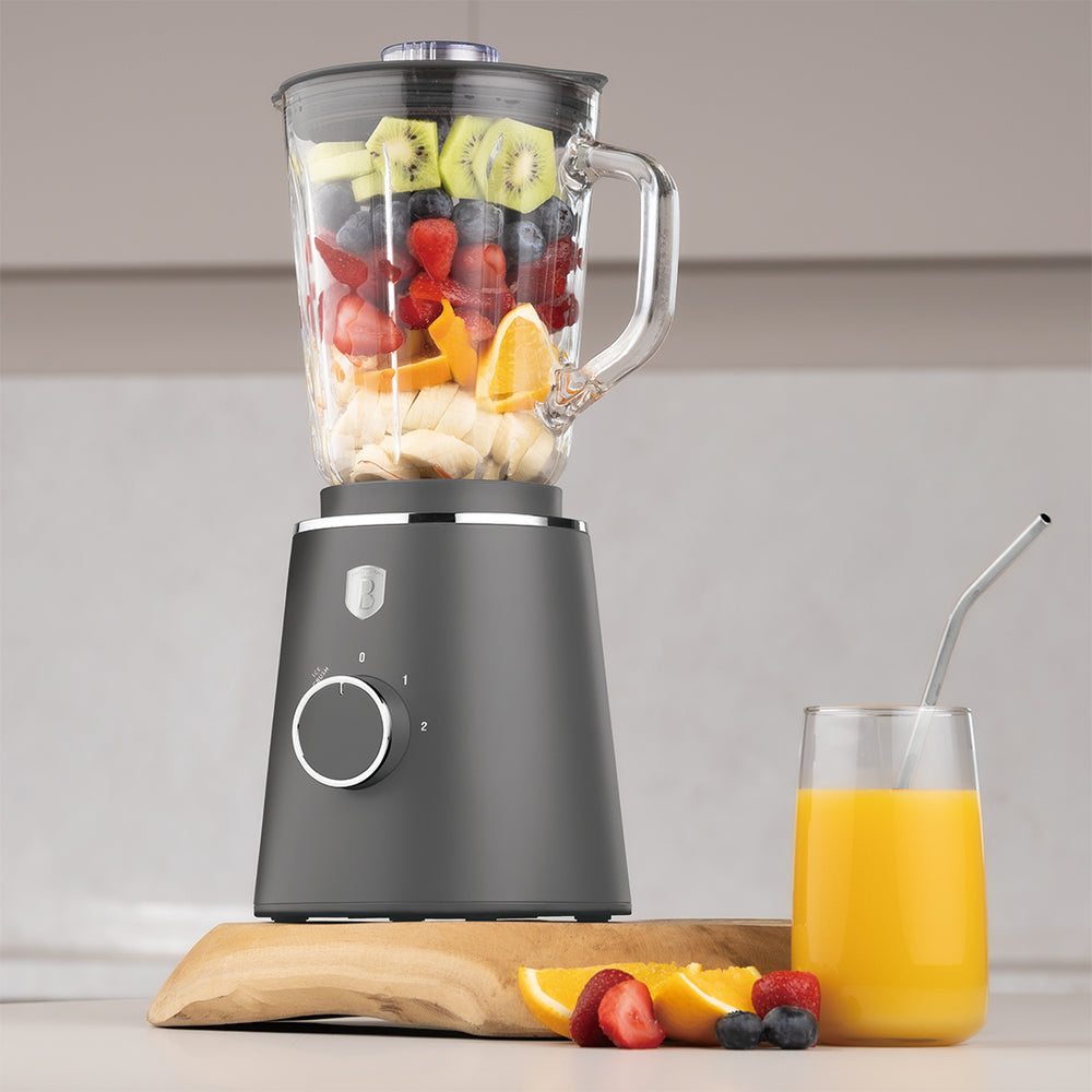 BerlingerHaus Standmixer Matt Anthrazit - Glaskrug - 1,5 Liter - 1000W