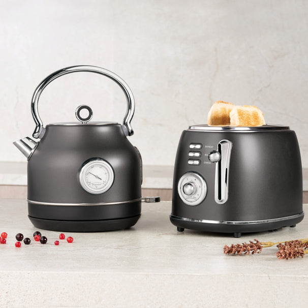 BerlingerHaus Toaster Mat Anthrazit - 2 Schlitze - 850 W