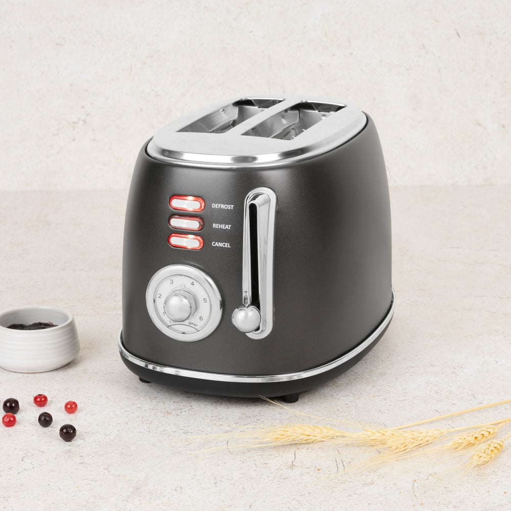 BerlingerHaus Toaster Mat Anthrazit - 2 Schlitze - 850 W