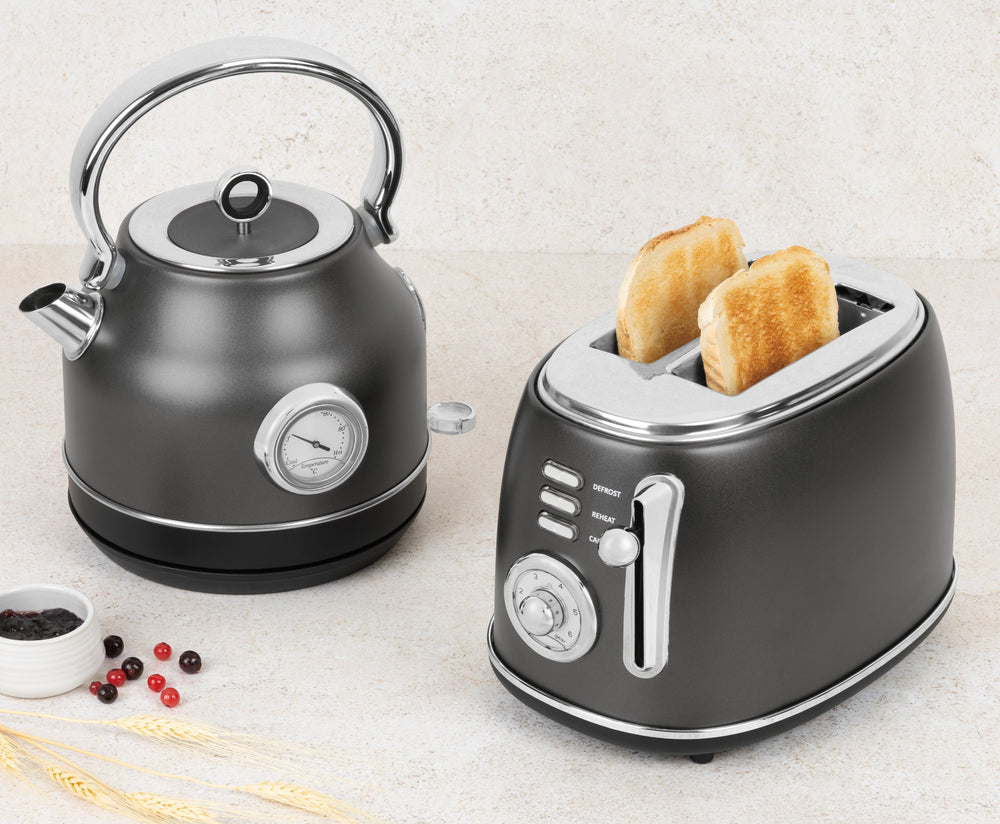 BerlingerHaus Toaster Mat Anthrazit - 2 Schlitze - 850 W