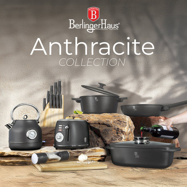 BerlingerHaus Toaster Digital Matt Anthrazit - 2 Schlitze - 750W