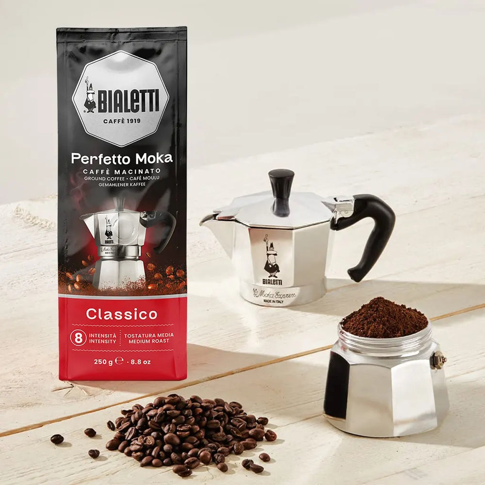 Bialetti Gemahlener Kaffee Perfetto Moka Classico 250 Gramm