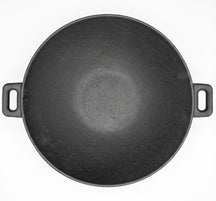 Blackwell Wokpfanne Gusseisen Ø 36 cm / 6.5 Liter – ohne Antihaftbeschichtung – geeignet für alle Wärmequellen