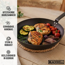 Blackwell Bratpfanne Carbonstahl Ø 28 cm – ohne Antihaftbeschichtung