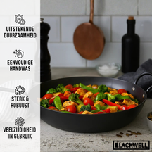 Blackwell Bratpfanne Carbonstahl mit Griff Ø 32 cm – ohne Antihaftbeschichtung