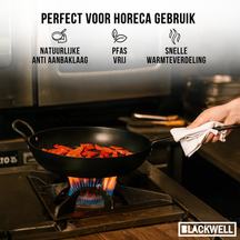 Blackwell Bratpfanne Carbonstahl mit Griff Ø 32 cm – ohne Antihaftbeschichtung