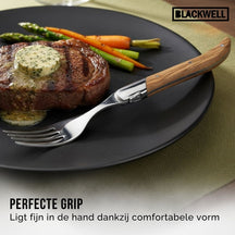 Blackwell Steakgabeln Laguiole - Olivenholz - 6 Stück