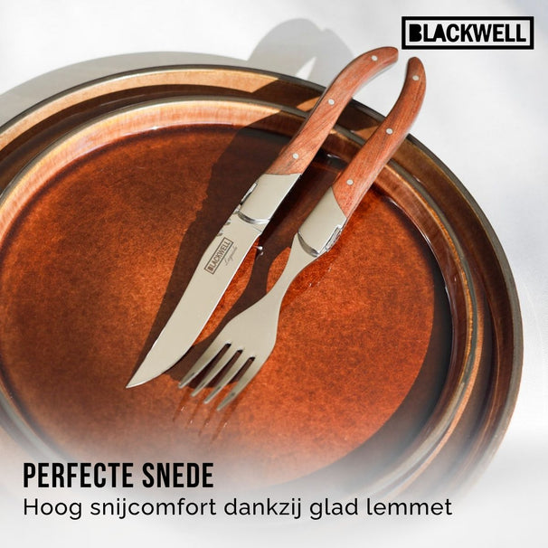 Blackwell Steakmesser Laguiole - Rosenholz - 6 Stück