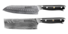 Blackwell Messerset (Santokumesser + Gemüsemesser / Nakirimesser) – Japanischer Stil – 67 Lagen Damaszenerstahl – VG10 – 2-teilig