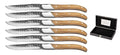 Blackwell Steakmesser Laguiole - Raw Black - Olivenholz - 6 Stück