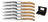 Blackwell Steakmesser Laguiole - Raw Black - Olivenholz - 6 Stück