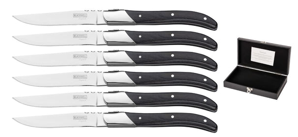 Blackwell Steakmesser Laguiole - Pakkaholz - 6 Stück