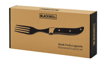 Blackwell Steakbesteck Laguiole - Steakmesser & Steakgabeln - Rosenholz - 12 Stück