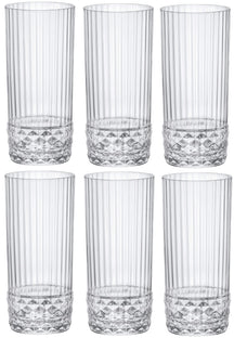 Bormioli Rocco Longdrinkgläser America 20's 490 ml - 6 Stücke