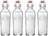 Bormioli Rocco Bügelverschlussflaschen / Weckflaschen Officina 1825 - Transparent - 1,2 Liter - 4 Stück