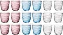 Bormioli Rocco Bunte Wassergläser - Gläser Set Slot - 18 Stück