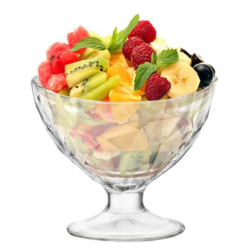 Bormioli Rocco Eisbecher - Sorbetgläser - Diamant - 360 ml - 6er-Pack
