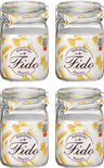 Bormioli Rocco Weckjars Fido 11 x 11 cm / 1 Liter - 4 Stück