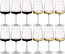 Bormioli Rocco Weingläser-Set Nexo (Rotweingläser und Weißweingläser) – 12-teiliges Set