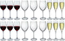 Bormioli Rocco Weinglas-Set Premium (Weingläser und Champagnergläser) – 18-teiliges Set