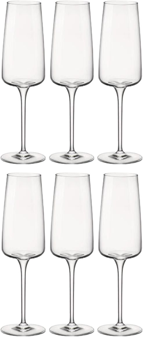 Bormioli Rocco Champagnergläser - Flöten - Nexo - 240 ml - 6 Stück