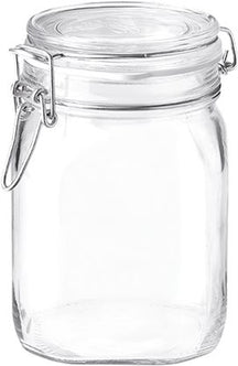 Bormioli Rocco Fido Einmachgläser, 11 x 11 cm / 1 Liter – 6 Stück