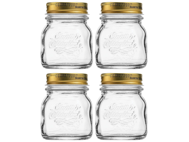 Bormioli Rocco Weckpot Quattro Stagioni - ø 7,5 cm / 150 ml - 4 Stück