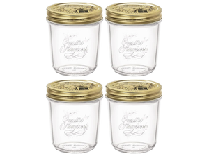 Bormioli Rocco Weckpot Quattro Stagioni - ø 9 cm / 320 ml - 4 Stück