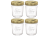 Bormioli Rocco Weckpot Quattro Stagioni - ø 9 cm / 320 ml - 4 Stück