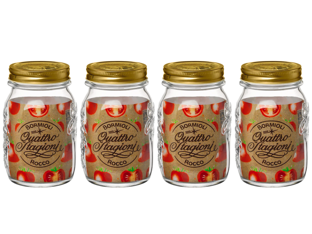 Bormioli Rocco Weckpot Quattro Stagioni - ø 9 cm / 500 ml - 4 Stück