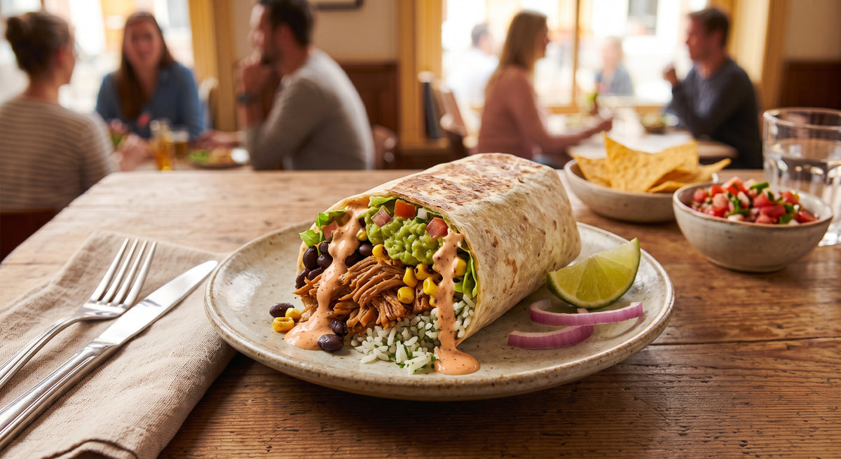 Saftiges Pulled Pork, perfekt gegarter Reis und alles zusammen eingewickelt