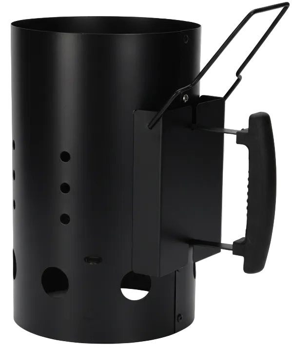 Cookinglife Grillanzünder-Brikett Fire & Flavor 30,5 cm – Hitzebeständiges Metall, Schwarz