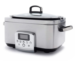 GreenPan Slowcooker - 6,0 Liter - Edelstahl - Keramische Antihaftbeschichtung