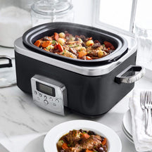 GreenPan Slowcooker - 6,0 Liter - Schwarz - Keramische Antihaftbeschichtung