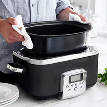 GreenPan Slowcooker - 6,0 Liter - Schwarz - Keramische Antihaftbeschichtung