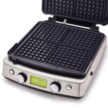 GreenPan Waffeleisen - Edelstahl - inklusive 2 Sets Waffelplatten - Keramische Antihaftbeschichtung