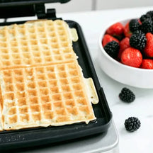 GreenPan Waffeleisen - Schwarz - inklusive 2 Sets Waffelplatten - keramische Antihaftbeschichtung