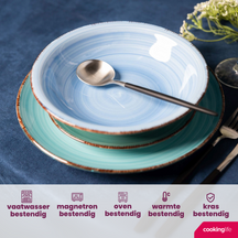 Cookinglife Pastateller Delice Blau ø 23 cm - 6 Stück