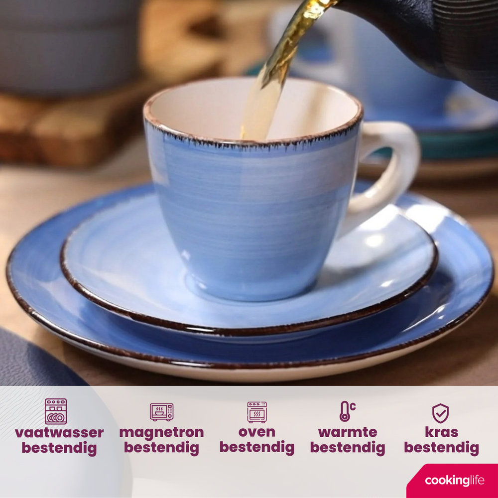 Cookinglife Becher Delice Blau 350 ml - 6 Stück