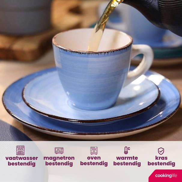 Cookinglife Becher Delice Blau 350 ml - 6 Stück