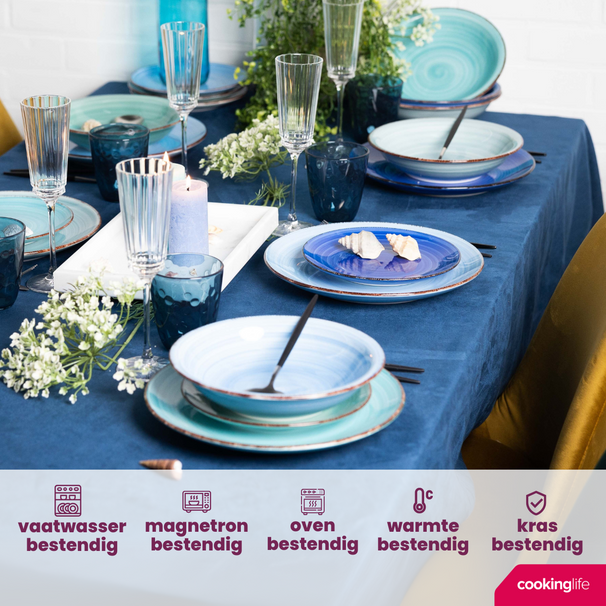 Cookinglife Eierbecher Delice Blue - 6 Stück