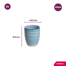 Cookinglife Becher Delice Blau 350 ml - 6 Stück