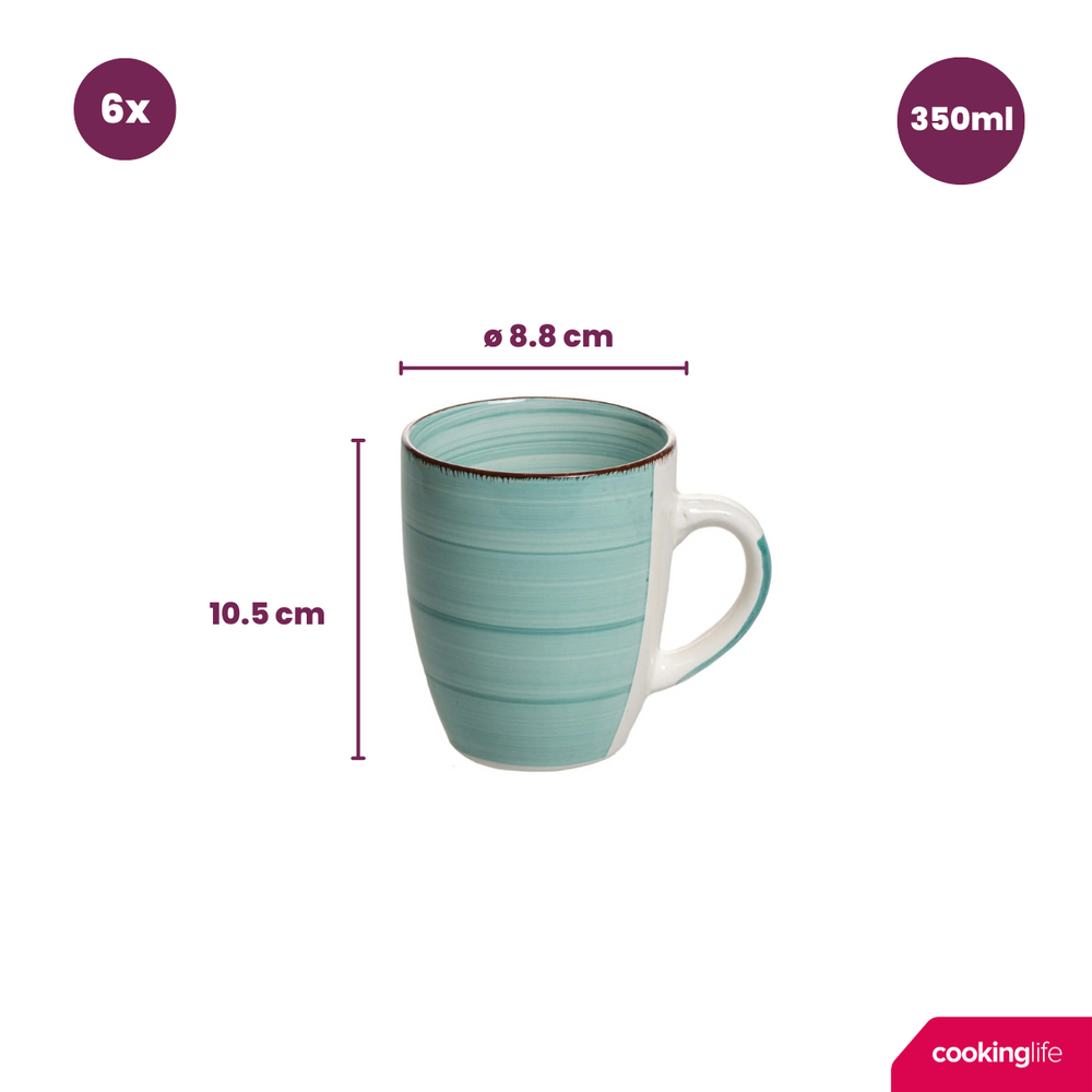 Cookinglife Becher Delice Blau 350 ml - 6 Stück